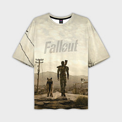 Мужская футболка оверсайз Fallout City