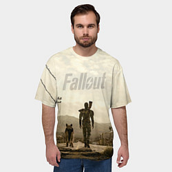 Футболка оверсайз мужская Fallout City, цвет: 3D-принт — фото 2