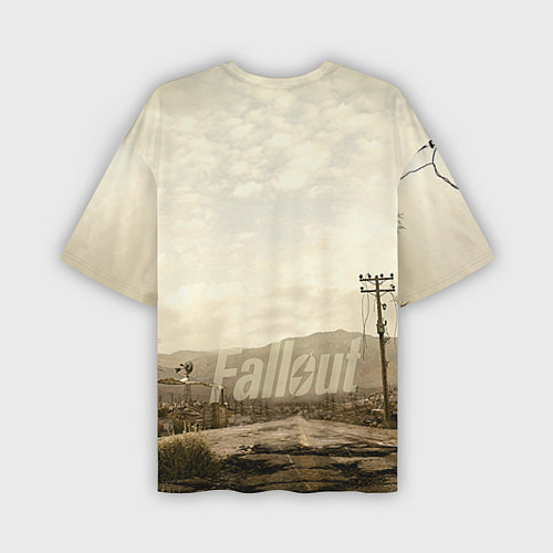 Мужская футболка оверсайз Fallout City / 3D-принт – фото 2