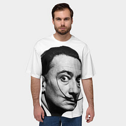 Футболка оверсайз мужская Сальвадор Дали, цвет: 3D-принт — фото 2