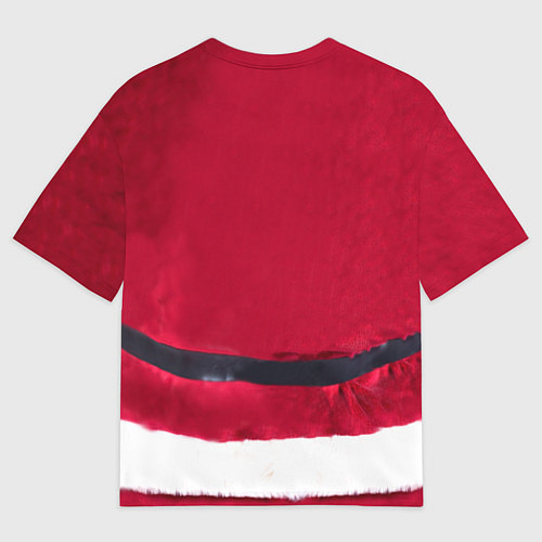 Мужская футболка оверсайз Костюм Деда Мороза / 3D-принт – фото 2