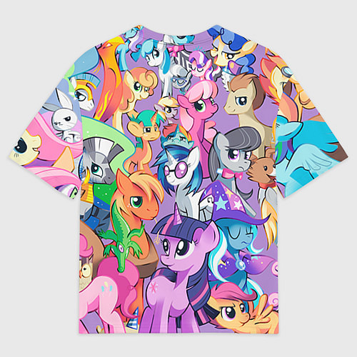 Мужская футболка оверсайз My Little Pony / 3D-принт – фото 2