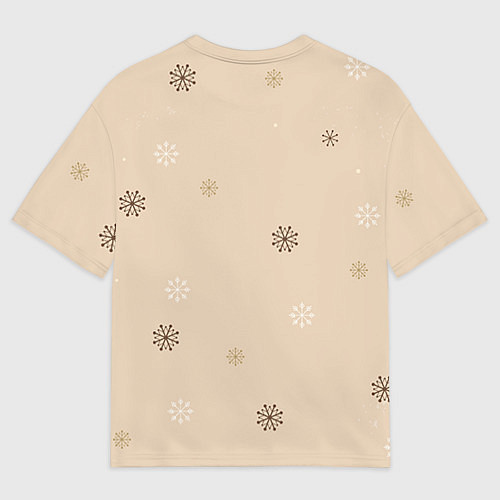 Мужская футболка оверсайз Сова в наушниках / 3D-принт – фото 2