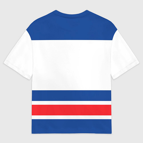 Мужская футболка оверсайз New York Rangers / 3D-принт – фото 2