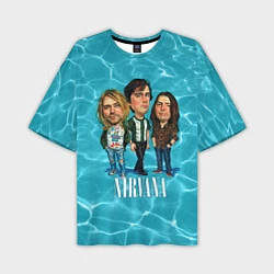 Мужская футболка оверсайз Nirvana: Water
