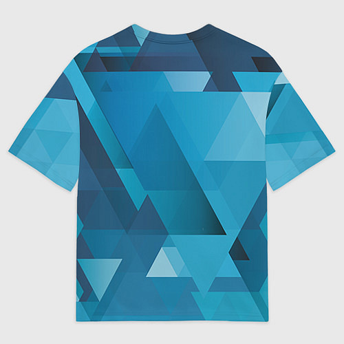 Мужская футболка оверсайз Горы и сноубордист / 3D-принт – фото 2