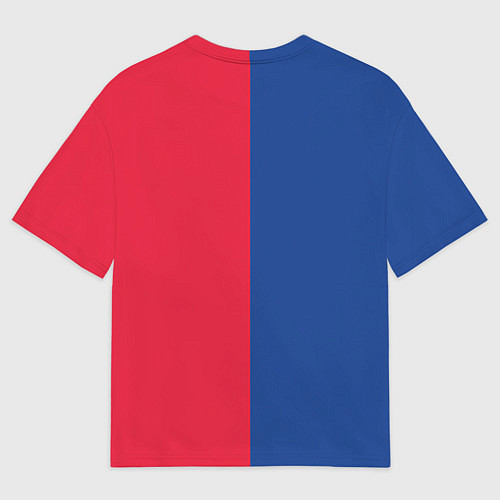 Мужская футболка оверсайз ФК ЦСКА / 3D-принт – фото 2