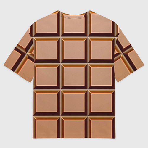 Мужская футболка оверсайз Шоколад / 3D-принт – фото 2