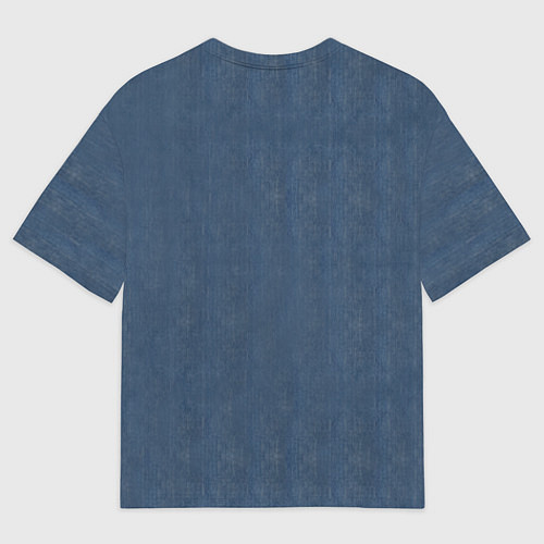 Мужская футболка оверсайз Джинсовка / 3D-принт – фото 2