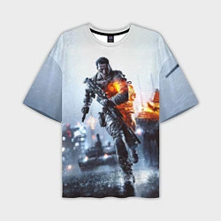 Мужская футболка оверсайз Battlefield Multiplayer