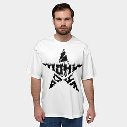 Футболка оверсайз мужская Тони Раут звезда, цвет: 3D-принт — фото 2