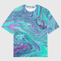 Футболка оверсайз мужская Смесь красок, цвет: 3D-принт
