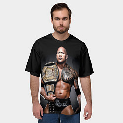 Футболка оверсайз мужская Dwayne Johnson, цвет: 3D-принт — фото 2