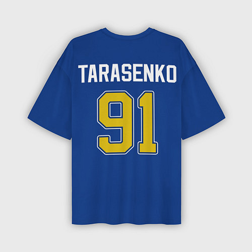 Мужская футболка оверсайз St Louis Blues: Tarasenko 91 / 3D-принт – фото 2