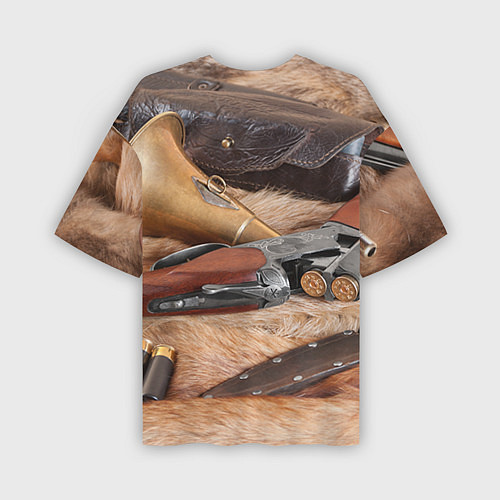 Мужская футболка оверсайз Охотничье снаряжение / 3D-принт – фото 2
