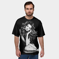 Футболка оверсайз мужская Carola Remer - ню, цвет: 3D-принт — фото 2