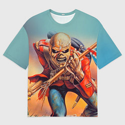 Мужская футболка оверсайз Iron Maiden: Crash arrow