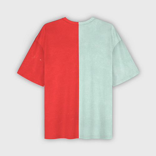 Мужская футболка оверсайз Norton: White & Red / 3D-принт – фото 2