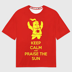 Мужская футболка оверсайз Keep Calm & Praise The Sun