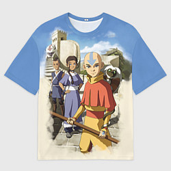Футболка оверсайз мужская Легенда об Аанге, цвет: 3D-принт
