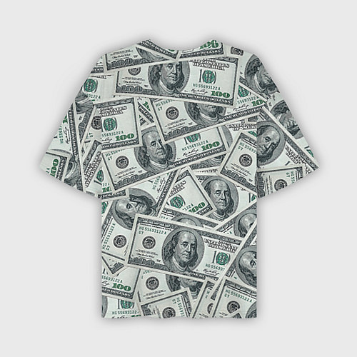 Мужская футболка оверсайз Банкноты / 3D-принт – фото 2