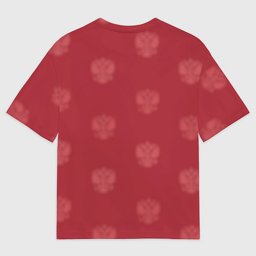 Мужская футболка оверсайз Сборная России по футболу / 3D-принт – фото 2