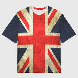 Футболка оверсайз мужская Великобритания, цвет: 3D-принт