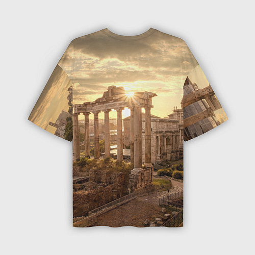 Мужская футболка оверсайз Римское солнце / 3D-принт – фото 2