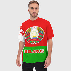 Футболка оверсайз мужская Belarus Patriot, цвет: 3D-принт — фото 2