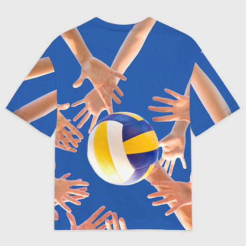 Мужская футболка оверсайз Волейбол играют все / 3D-принт – фото 2