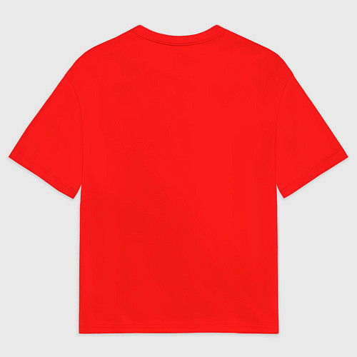 Мужская футболка оверсайз Волейболист в прыжке - текстовый силуэт / 3D-принт – фото 2