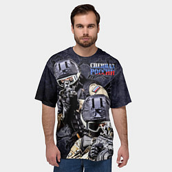 Футболка оверсайз мужская Спецназ России - штурмовая пара, цвет: 3D-принт — фото 2
