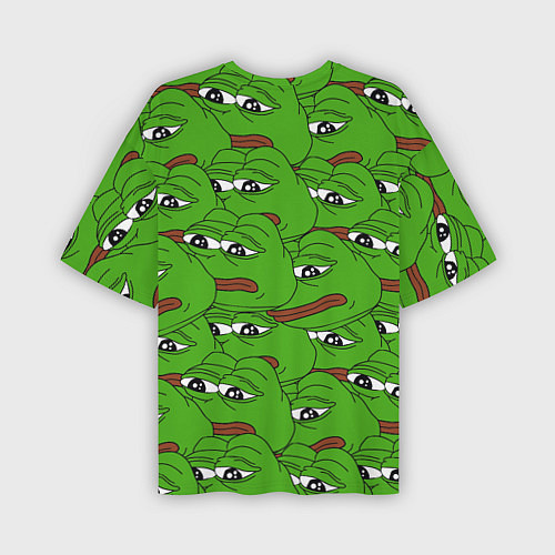 Мужская футболка оверсайз Sad frogs / 3D-принт – фото 2