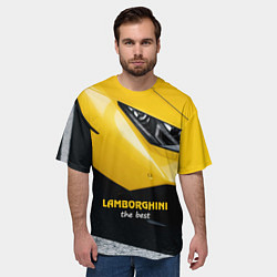 Футболка оверсайз мужская Lamborghini the best, цвет: 3D-принт — фото 2