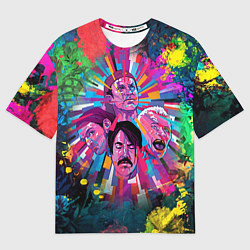 Футболка оверсайз мужская Red Hot Chili Peppers Art, цвет: 3D-принт