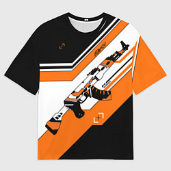 Футболка оверсайз мужская Asiimov Counter-Strike, цвет: 3D-принт