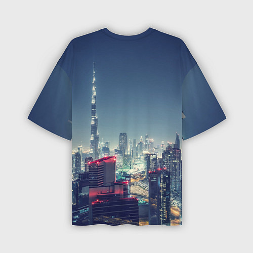 Мужская футболка оверсайз Дубай / 3D-принт – фото 2