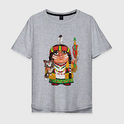 Мужская футболка оверсайз Забавные Индейцы 9