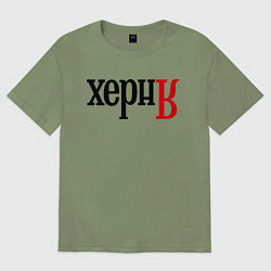 Мужская футболка оверсайз Херня