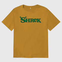 Мужская футболка оверсайз Shrek: Logo