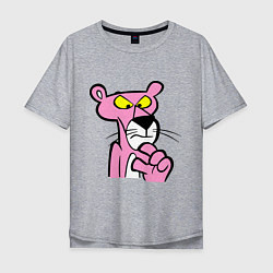 Мужская футболка оверсайз Розовая пантера