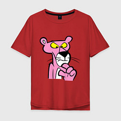 Мужская футболка оверсайз Розовая пантера