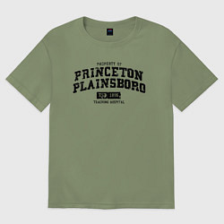 Футболка оверсайз мужская Princeton Plainsboro, цвет: авокадо