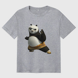 Мужская футболка оверсайз Кунг фу Панда