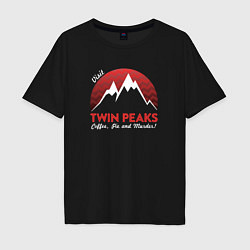 Мужская футболка оверсайз Twin Peaks: Pie & Murder