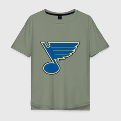 Мужская футболка оверсайз St Louis Blues