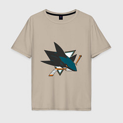 Мужская футболка оверсайз San Jose Sharks