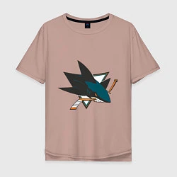 Мужская футболка оверсайз San Jose Sharks