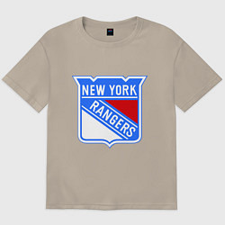 Мужская футболка оверсайз New York Rangers