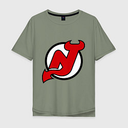 Мужская футболка оверсайз New Jersey Devils